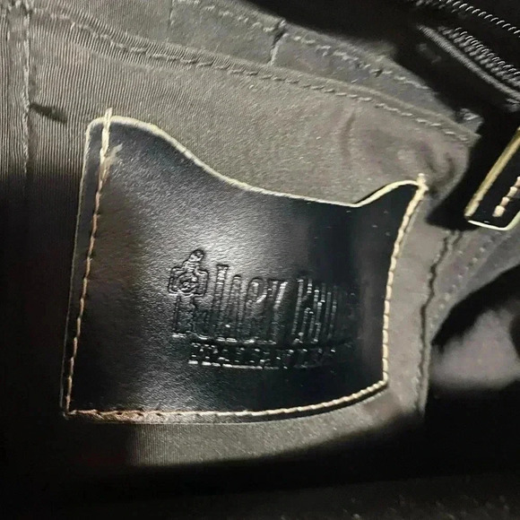 Jack Georges  unisex black canvas briefcase bag - Picture 12 of 15